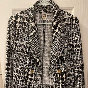 Anne Klein Tweed Blazer with Gold Bottons